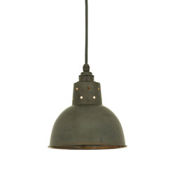 Spun Reflector with Cord Grip Lamp holder Weathered Copper | Suspended lights | Original BTC