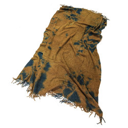 Alpaca Throw Dark Blue | Brown | Home textiles | Suzusan