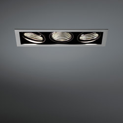 Mini multiple 3x LED 1-10V/Pushdim RG | Recessed ceiling lights | Modular Lighting Instruments