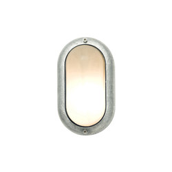 8124 Small Exterior Oval Bulkhead Fitting, Aluminium | Wandleuchten | Original BTC
