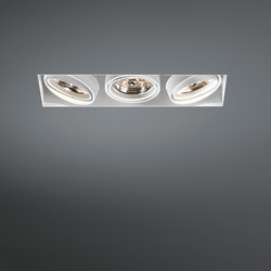 Mini multiple trimless 3x AR70 GE | Recessed ceiling lights | Modular Lighting Instruments