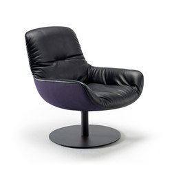 Leya | Lounge Chair with central leg |  | FREIFRAU MANUFAKTUR