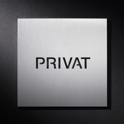 Beschriftungs-Schild Privat | Pittogrammi / Cartelli | PHOS Design