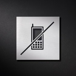 Panneau de signalisation "Interdiction du portable | Pictogrammes / Symboles | PHOS Design