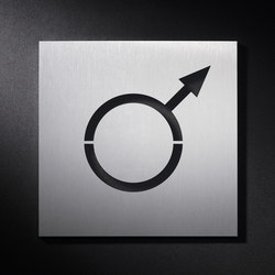 Panneau WC hommes | Pictogrammes / Symboles | PHOS Design