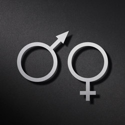 WC pictogram Venus + Mars symbol | Symbols / Signs | PHOS Design