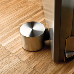 Stainless steel door stopper with side buffer - 0.6 kg | Topes | PHOS Design