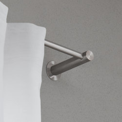 Curtain rail 100 cm, set Ø12 mm, 2 end brackets (medium wall distance) | Curtain rails | PHOS Design