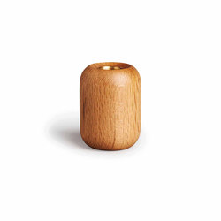 Balance Candle Holder Natural Oak Wood | Medium