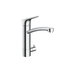 hansgrohe Logis Single lever kitchen mixer 220 with device shut-off valve | Kitchen taps | Hansgrohe