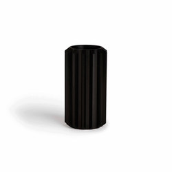 Gear Candle Holder Graphite Black Anodized Aluminium | Tall