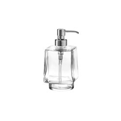 Divo Extra clear transparent glass soap dispenser with chrome-plated brass pump, for art. A1510N | Soap dispensers | Inda