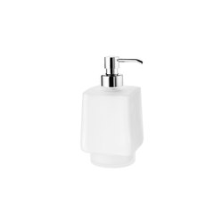 Divo Satined glass soap dispenser with chrome-plated brass pump, for art. A1510N | Soap dispensers | Inda