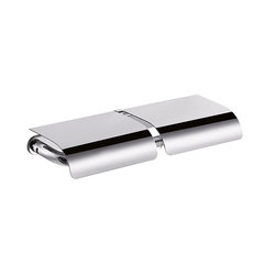 Hotellerie Double paper holder, with cover | Bathroom accessories | Inda