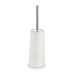 Hotellerie Free-standing toilet brush holder with dish in polypropylene (PP) | Toilet brush holders | Inda