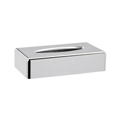 Hotellerie Tabletop kleenex dispenser in chrome ABS | Bathroom accessories | Inda