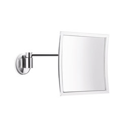 Hotellerie Wall-mounted magnifying mirror, with jointed arm, L 20 cm mirror | Bath mirrors | Inda
