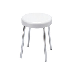 Stool with seat in ureic resin (UF), steel legs | Bath stools / benches | Inda