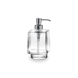 Mito Extra clear transparent glass soap dispenser with chrome-plated brass pump, for art. A2010N | Soap dispensers | Inda