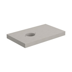 First tablette sans trou pour robinet CL/07.37010 | Concrete panels | Clou