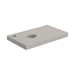 First shelf with tap hole CL/07.37010.01 | Concrete panels | Clou