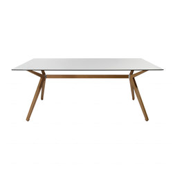 W-Table Wood Frame | Desks | Wagner