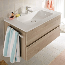 Bel | Ceramic washbasin incl. vanity unit |  | burgbad