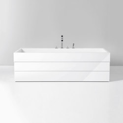 Crono | Mineral cast bath rectangular | Bathtubs | burgbad