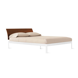 Min Bed with Wood Headboard | Letti | Design Within Reach