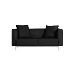 Bilsby Two-Seater Sofa in Leather | with armrests | Design Within Reach