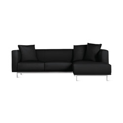 Bilsby Sectional with Chaise in Leather, Right | Divani | Design Within Reach