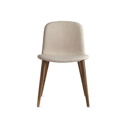 Bacco Chair in Fabric | Walnut Legs