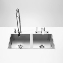 Kitchen sinks in brushed stainless-steel - Double sink | Kitchen sinks | Dornbracht