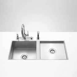 Kitchen sinks in brushed stainless-steel - Double sink | Kitchen sinks | Dornbracht