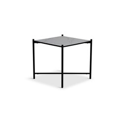 Side Table Black - White Marble