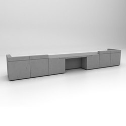 Lintel Reception Desk Configuration 6 | Theken | Isomi