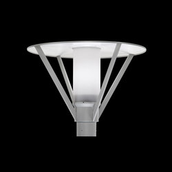 Andrea / Pole Ø 60mm - Opal (inside) Acrylic Diffuser | Outdoor wall lights | Ares