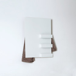 Geometrici towel warmer rectangle & shelves