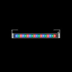 Arcadia 640 RGB Power LED / With Brackets L 80mm - Sandblasted Glass - Adjustable | Outdoor wall lights | Ares