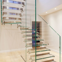 Mistral All Glass with Steel Risers | Staircase systems | Siller Treppen