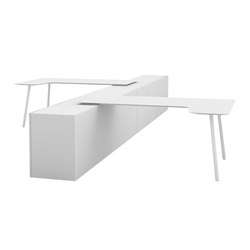 Maarten return table 180x80cm leaned | Desks | viccarbe