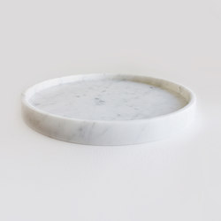 Oliver Marble Round Tray | Trays | Evie Group