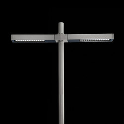Dooku 600 Power LED / Pole Ø 76mm - Double Top Pole - Wide Beam 120° (Wide Spaces - Public Areas - Parking Areas) | Outdoor floor lights | Ares