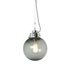 Globe Small, Seedy Anthracite and chrome with black & white braided cable | Suspended lights | Original BTC