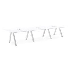Frankie bench desk A-leg big | Contract tables | Martela