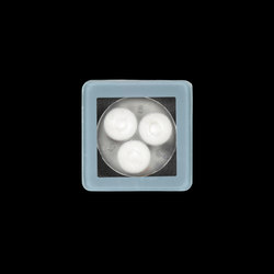 Tapioca Power LED / 70x70mm - Transparent Glass - Wide Beam 50° | Outdoor wall lights | Ares