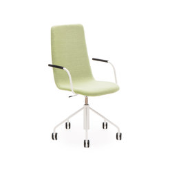 Sola conf chair with swivel base with castors and height adjustment | Office chairs | Martela