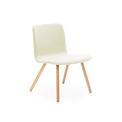 Sola Lounge Chair with Wooden Four Leg Base | without armrests | Martela