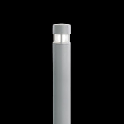 Silvia Mini post / H. 950 mm - Sandblasted Glass - 360° Emission | Spotlights | Ares