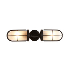 7208 Weatherproof Ship's Double Well Glass, Weathered Brass, Frosted Glass | Wall lights | Original BTC